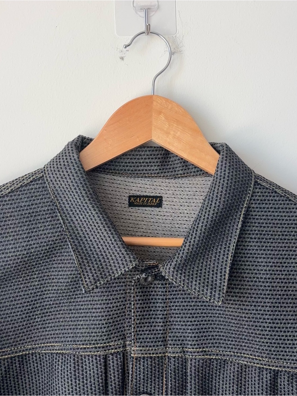 Kapital Century Denim No. 7+S Type 1 Jacket Sumi Ash Size 6 XXL Japan Indigo